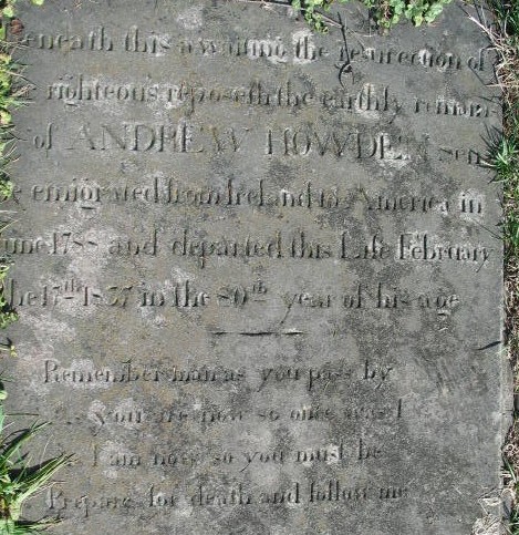 Andrew Howden Sr. tombstone